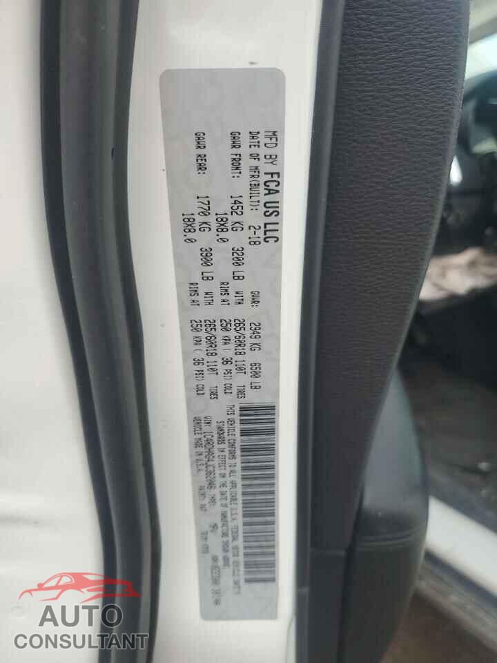 DODGE DURANGO 2018 - 1C4RDHAG4JC362046