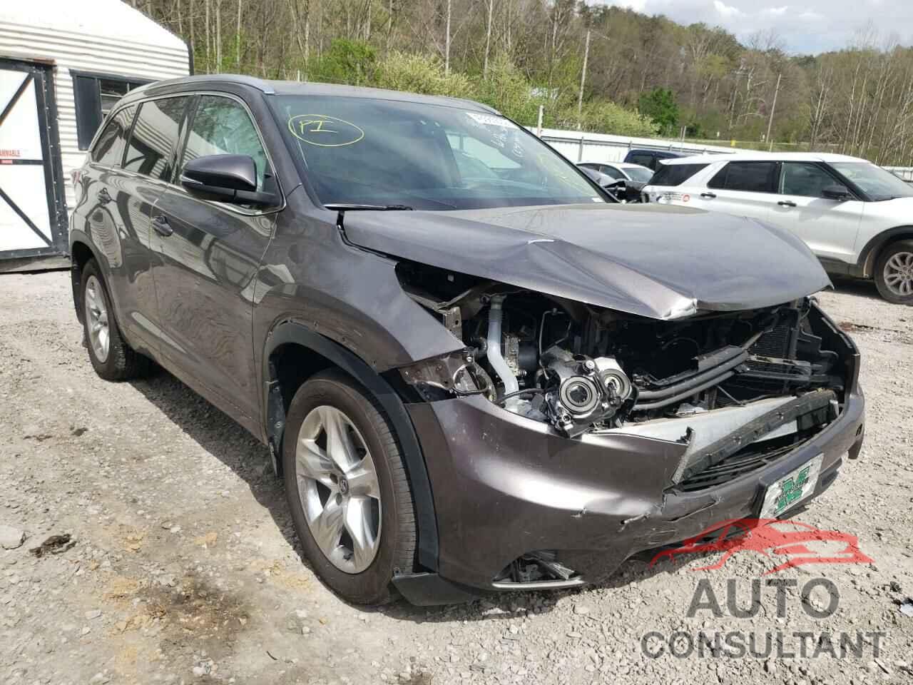 TOYOTA HIGHLANDER 2016 - 5TDDKRFH7GS326267