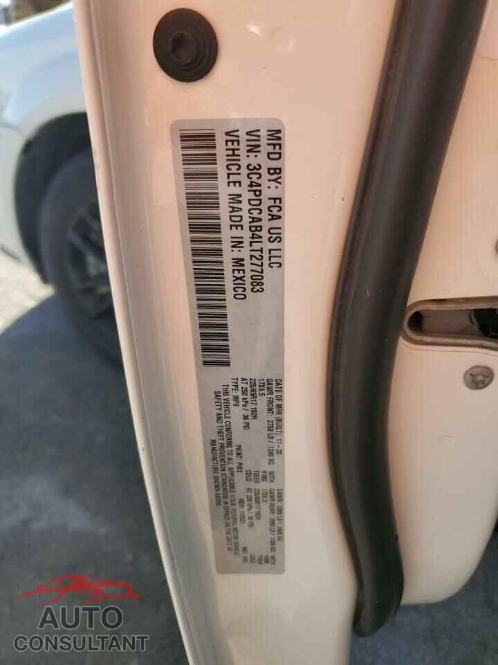 DODGE JOURNEY 2020 - 3C4PDCAB4LT277083
