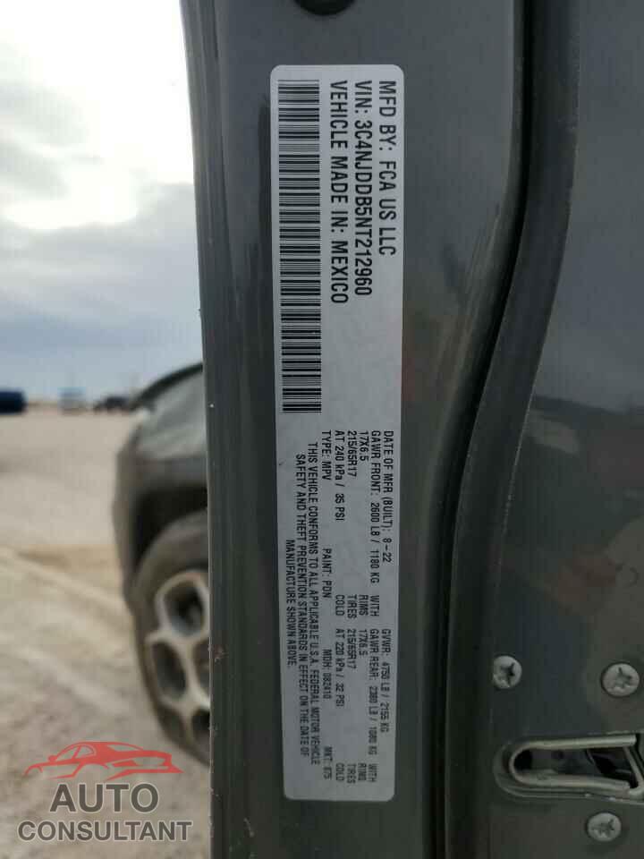 JEEP COMPASS 2022 - 3C4NJDDB5NT212960
