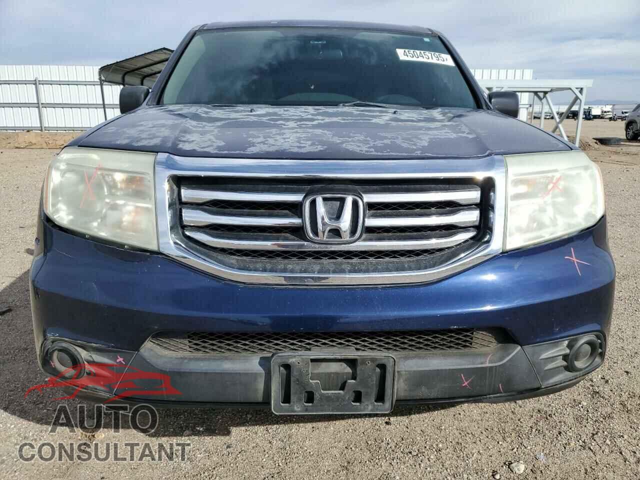 HONDA PILOT 2013 - 5FNYF3H21DB019611