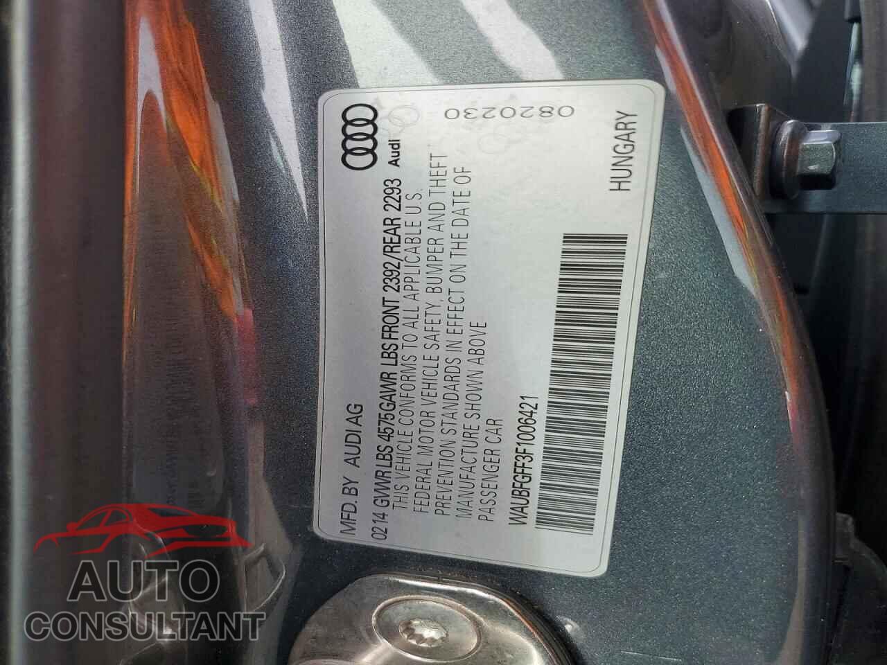 AUDI A3 2015 - WAUBFGFF3F1006421