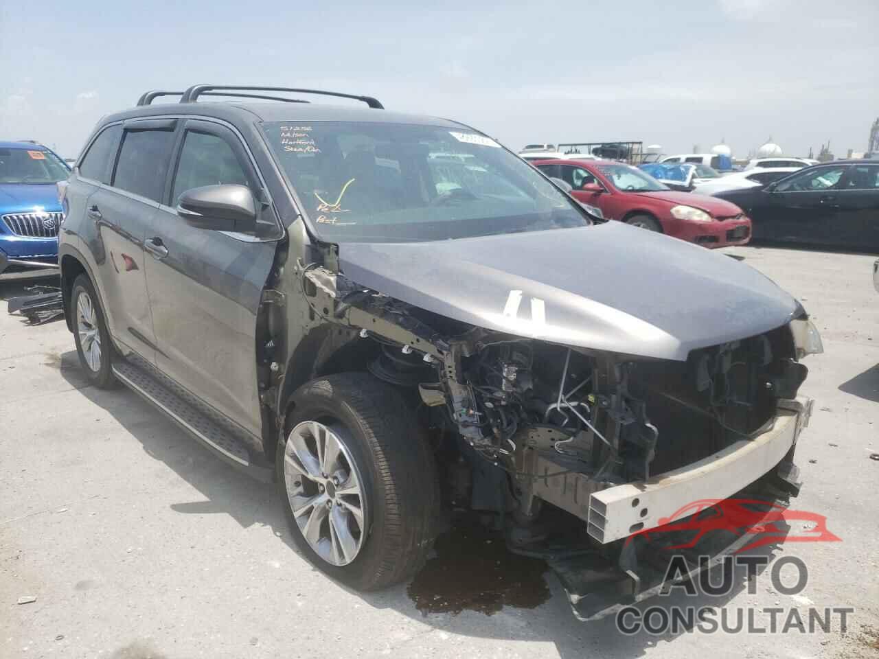 TOYOTA HIGHLANDER 2016 - 5TDZKRFH3GS186322