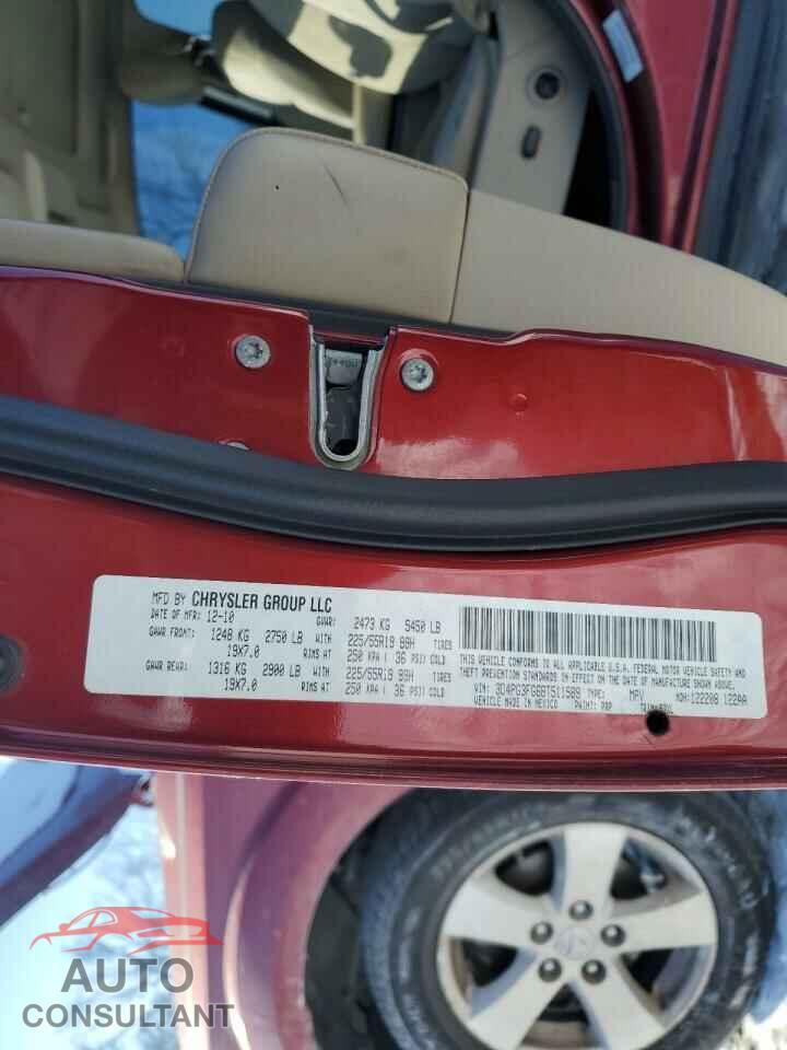 DODGE JOURNEY 2011 - 3D4PG3FG6BT511589