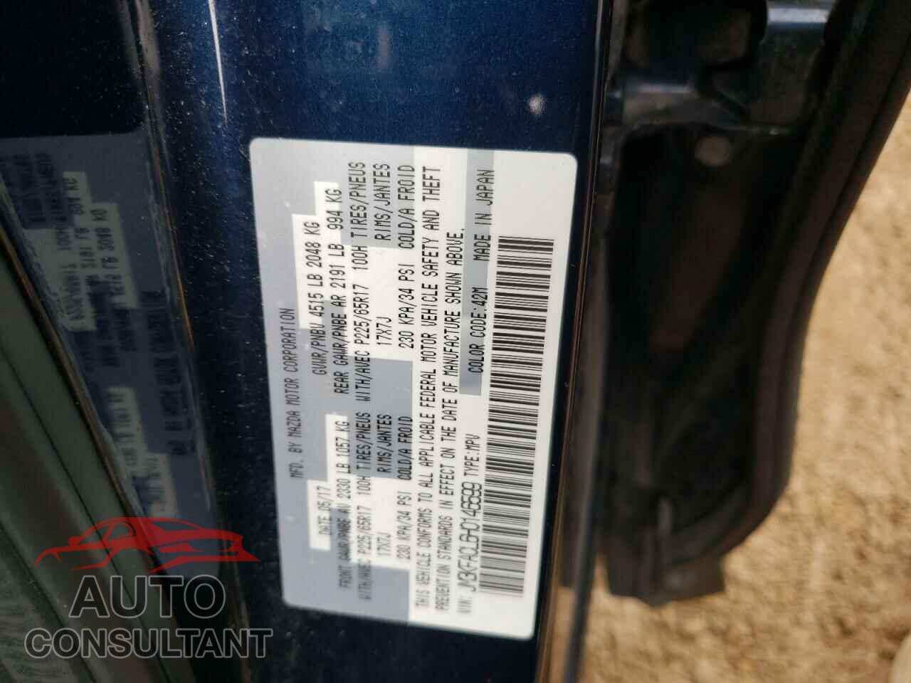 MAZDA CX-5 2017 - JM3KFACL6H0146599