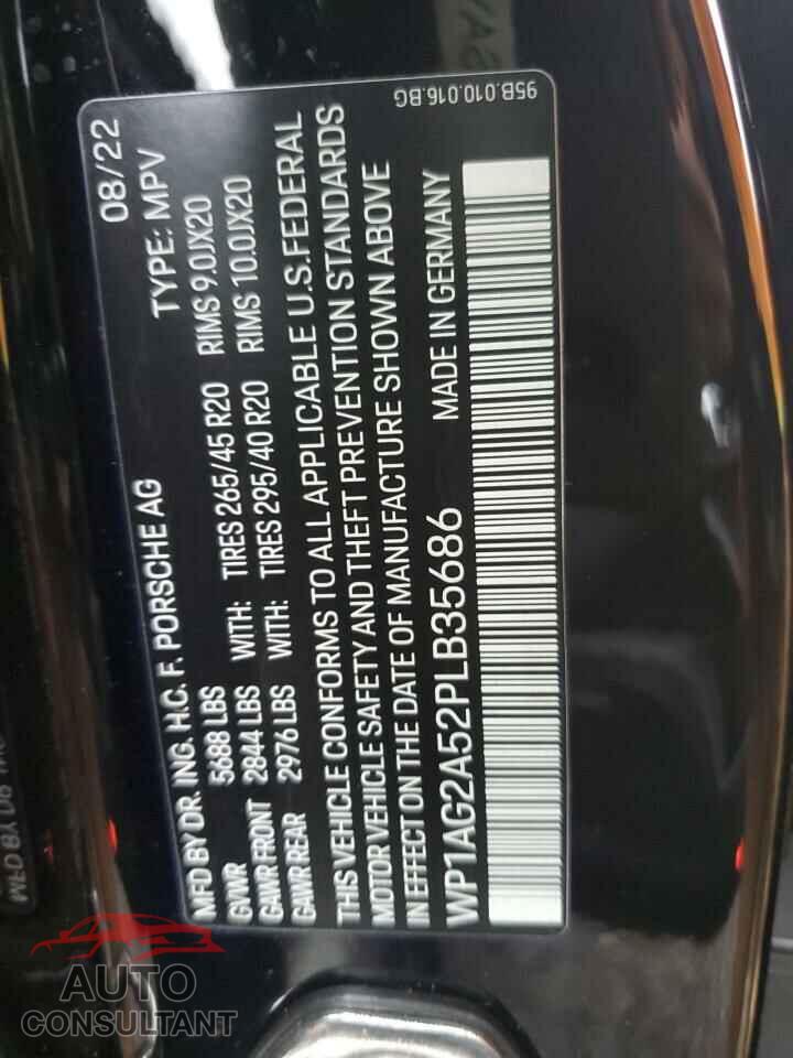 PORSCHE MACAN 2023 - WP1AG2A52PLB35686