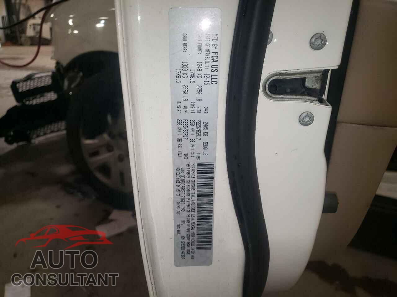 DODGE JOURNEY 2016 - 3C4PDCABXGT171615