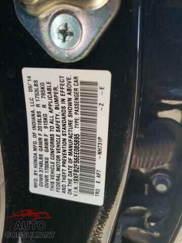 HONDA CIVIC 2014 - 19XFB2F56EE085895