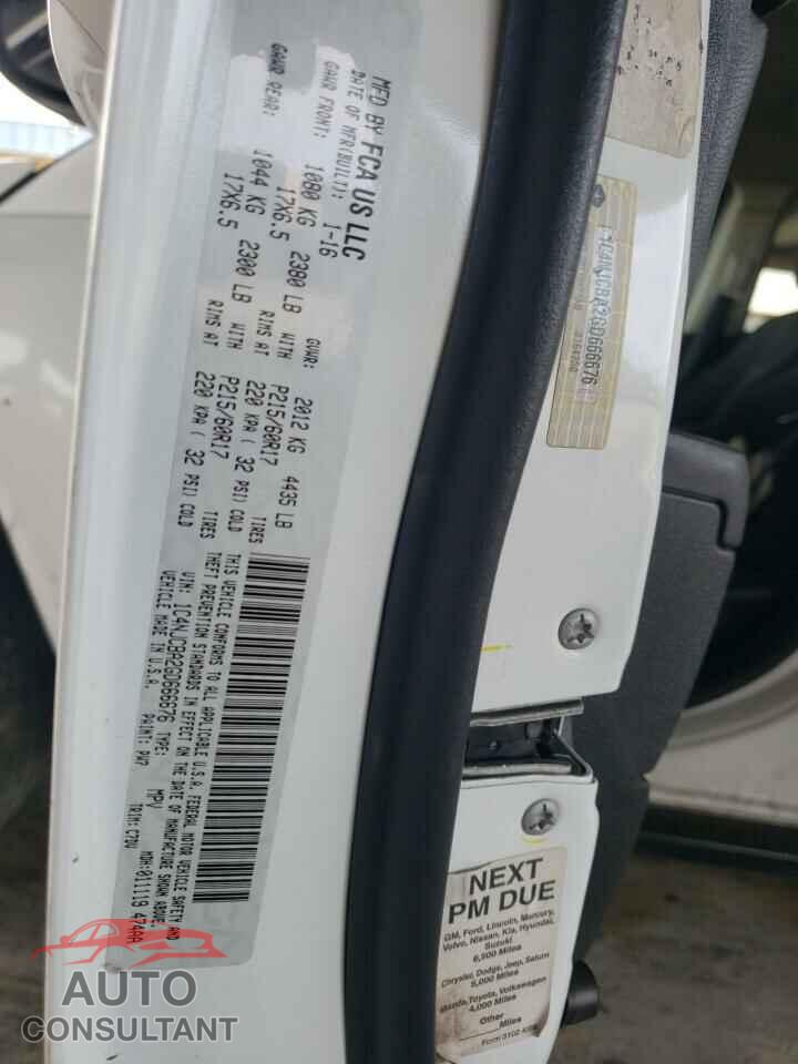 JEEP COMPASS 2016 - 1C4NJCBA2GD666676