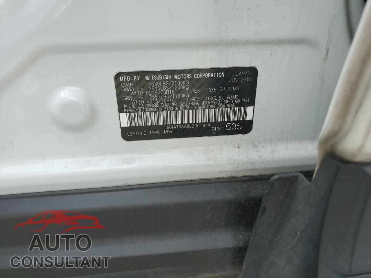 MITSUBISHI ECLIPSE 2020 - JA4AT3AA8LZ001914