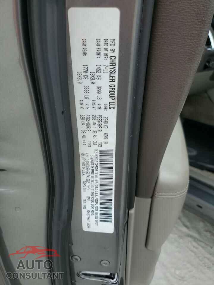DODGE DURANGO 2011 - 1D4RD2GG4BC741802