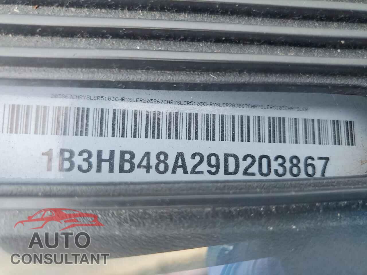 DODGE CALIBER 2009 - 1B3HB48A29D203867