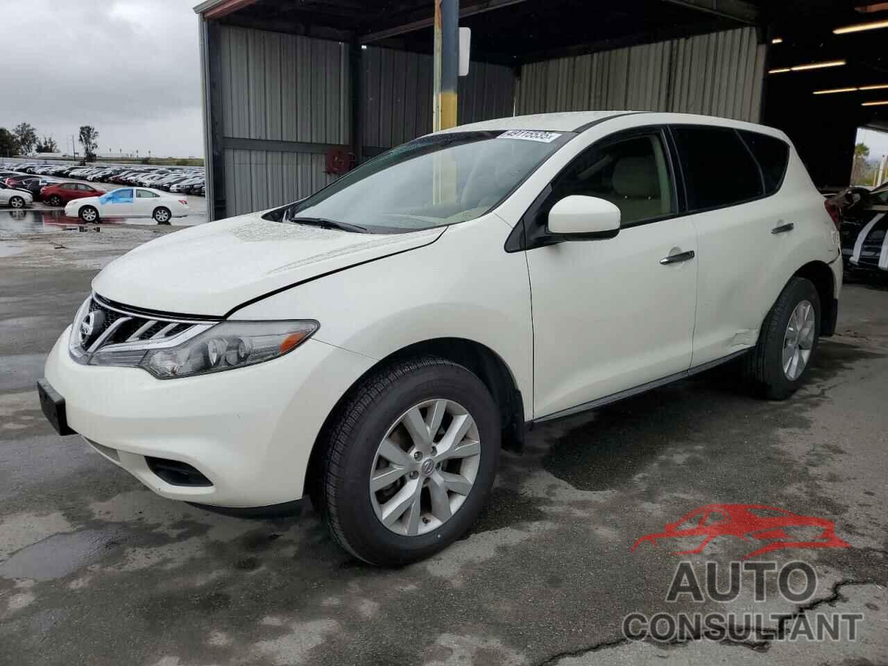 NISSAN MURANO 2012 - JN8AZ1MU9CW109351