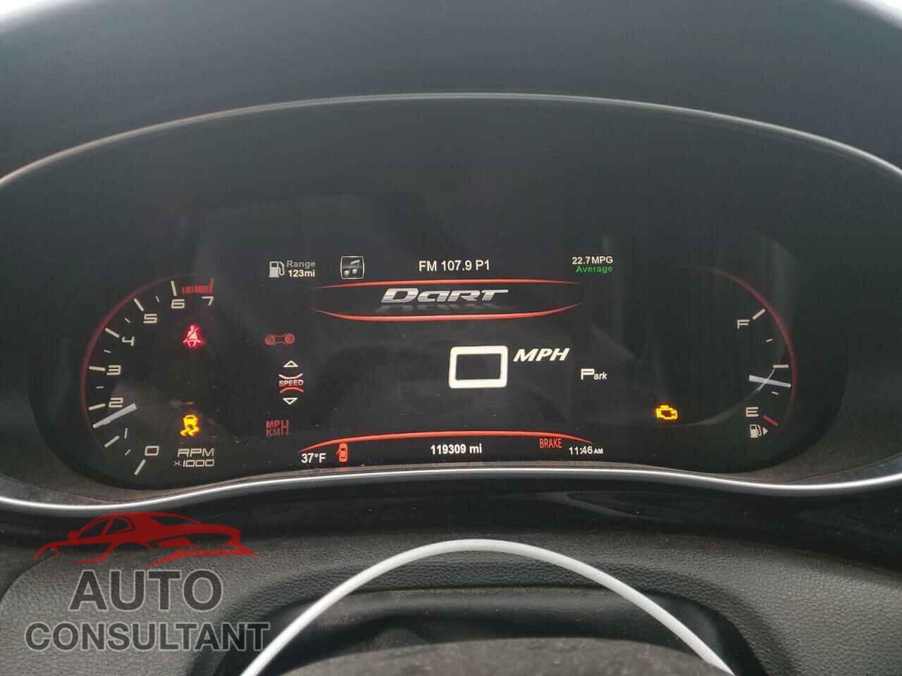 DODGE DART 2013 - 1C3CDFCH6DD136481