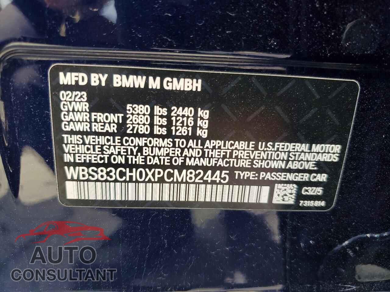 BMW M5 2023 - WBS83CH0XPCM82445