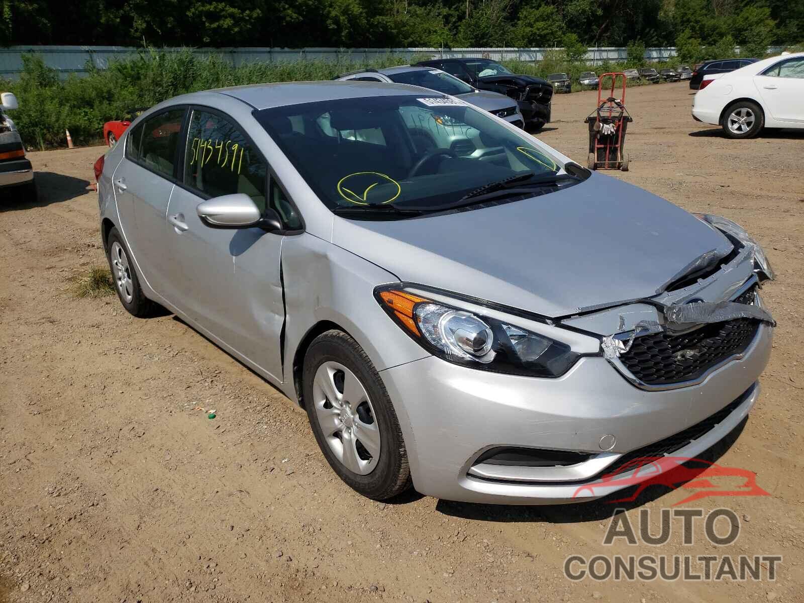 KIA FORTE 2016 - KNAFK4A68G5539166