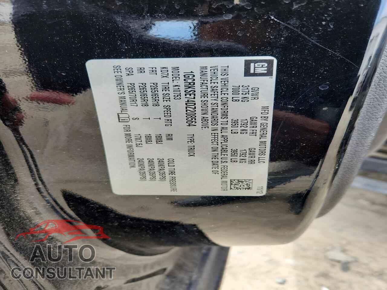 CHEVROLET SILVERADO 2013 - 1GCRKSE74DZ208564