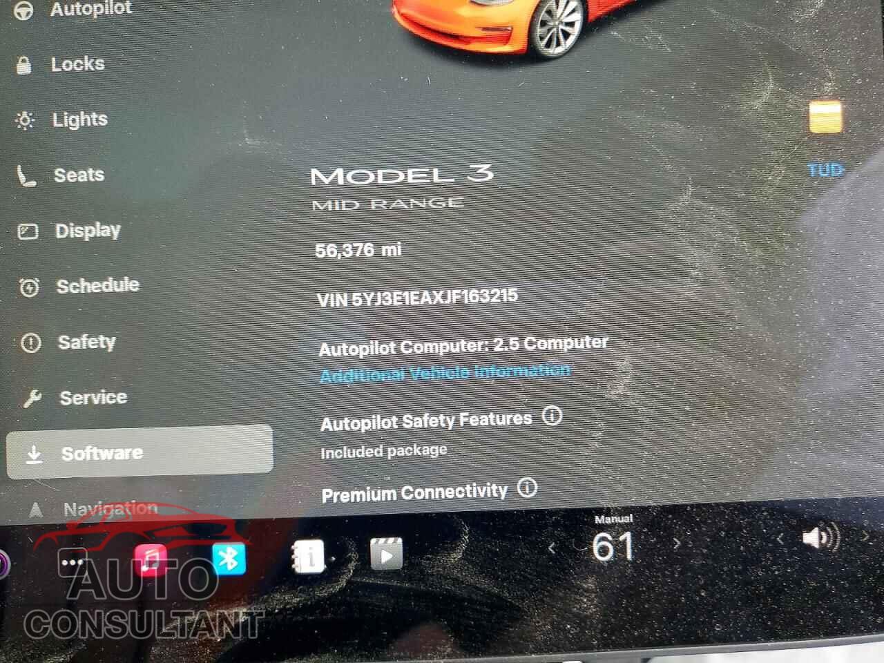 TESLA MODEL 3 2018 - 5YJ3E1EAXJF163215