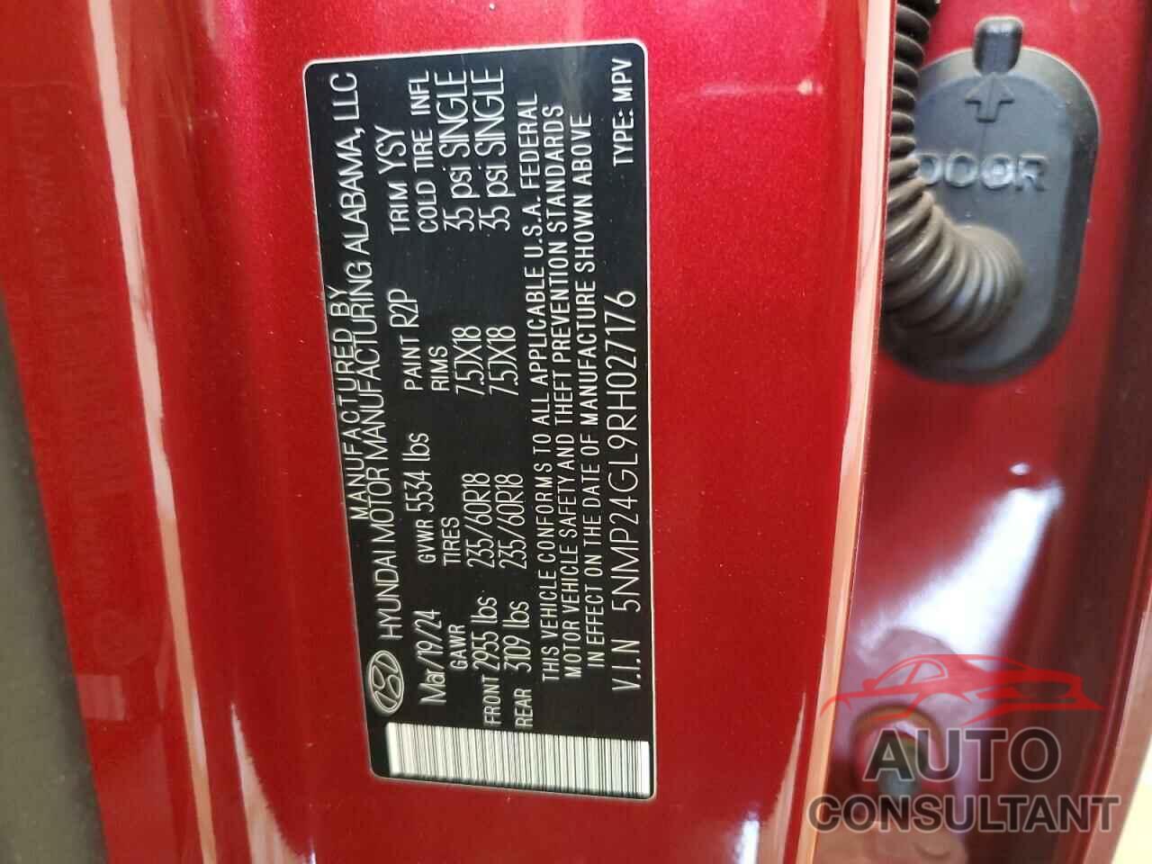 HYUNDAI SANTA FE 2024 - 5NMP24GL9RH027176