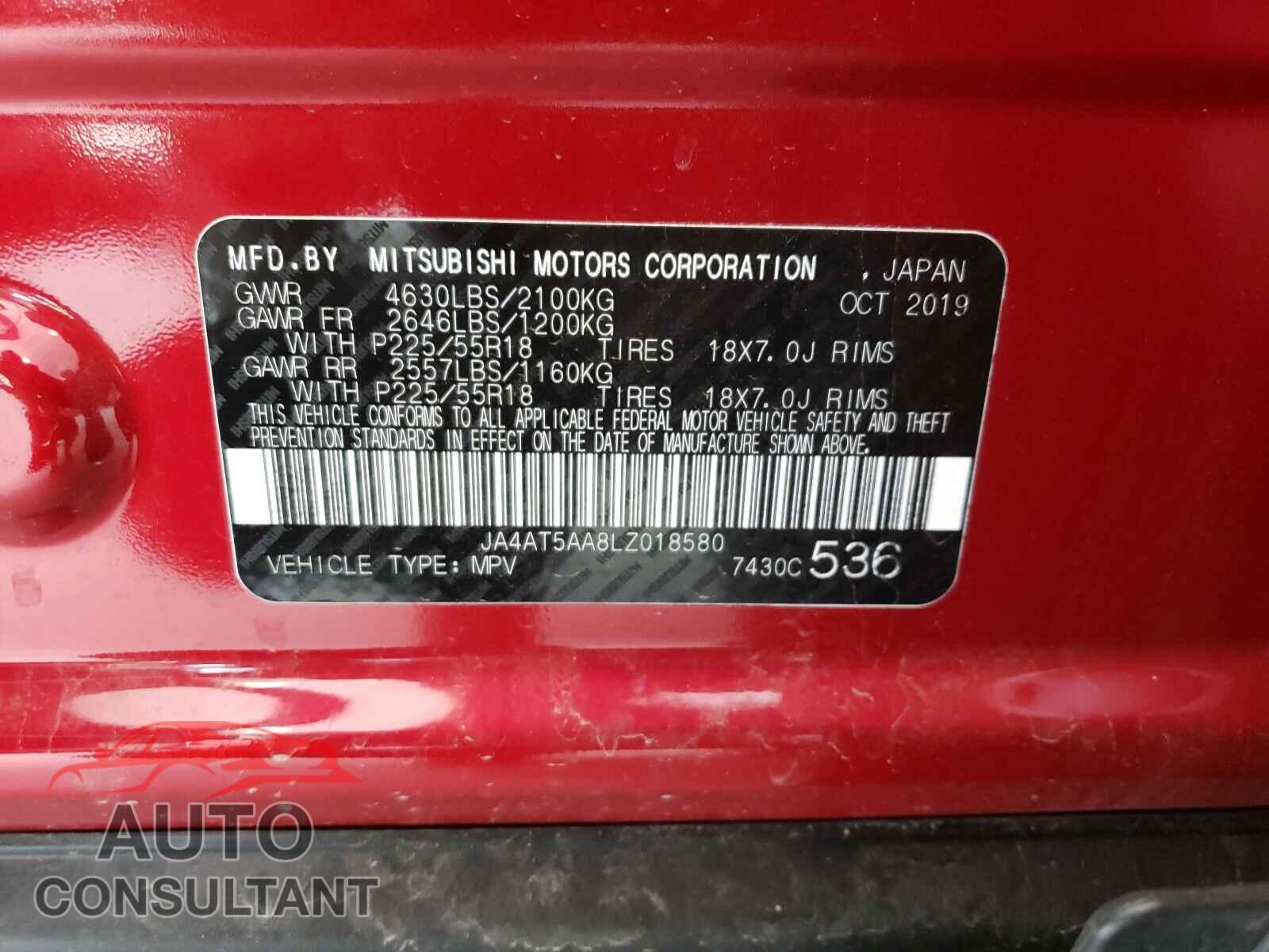 MITSUBISHI ECLIPSE 2020 - JA4AT5AA8LZ018580