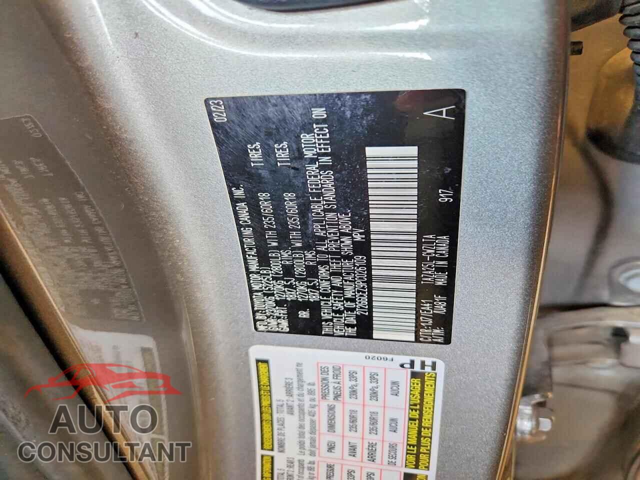 LEXUS NX 2023 - 2T2GGCEZ9PC026109