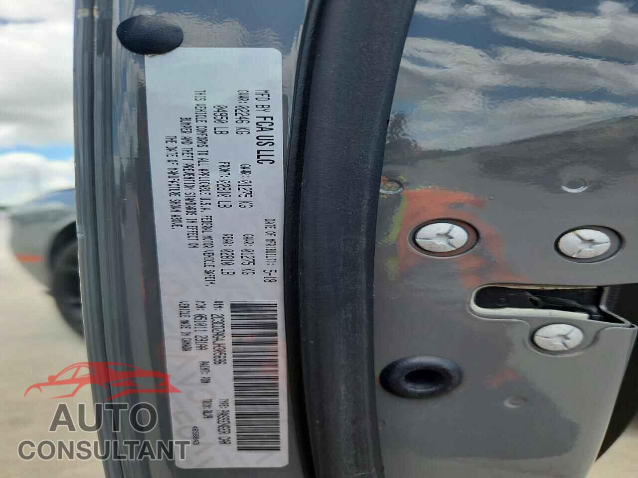 DODGE CHALLENGER 2018 - 2C3CDZAG4JH305696
