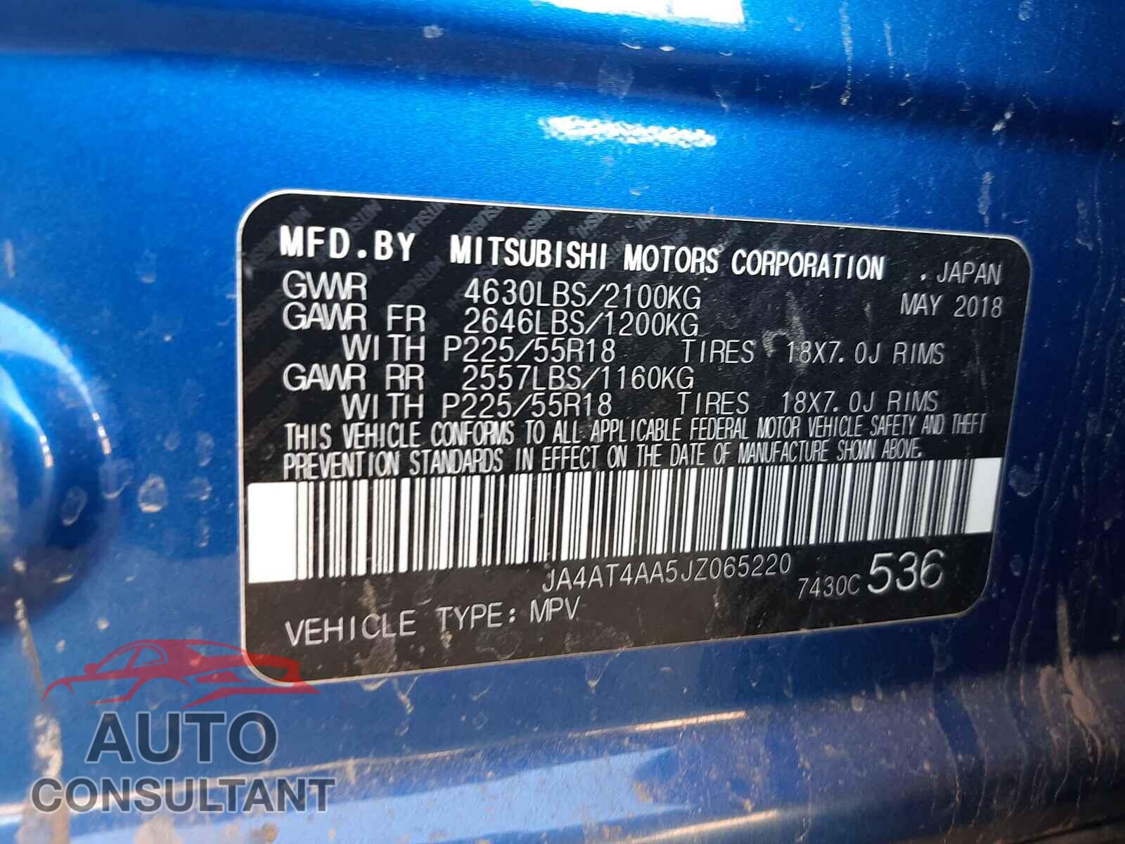 MITSUBISHI ECLIPSE 2018 - JA4AT4AA5JZ065220