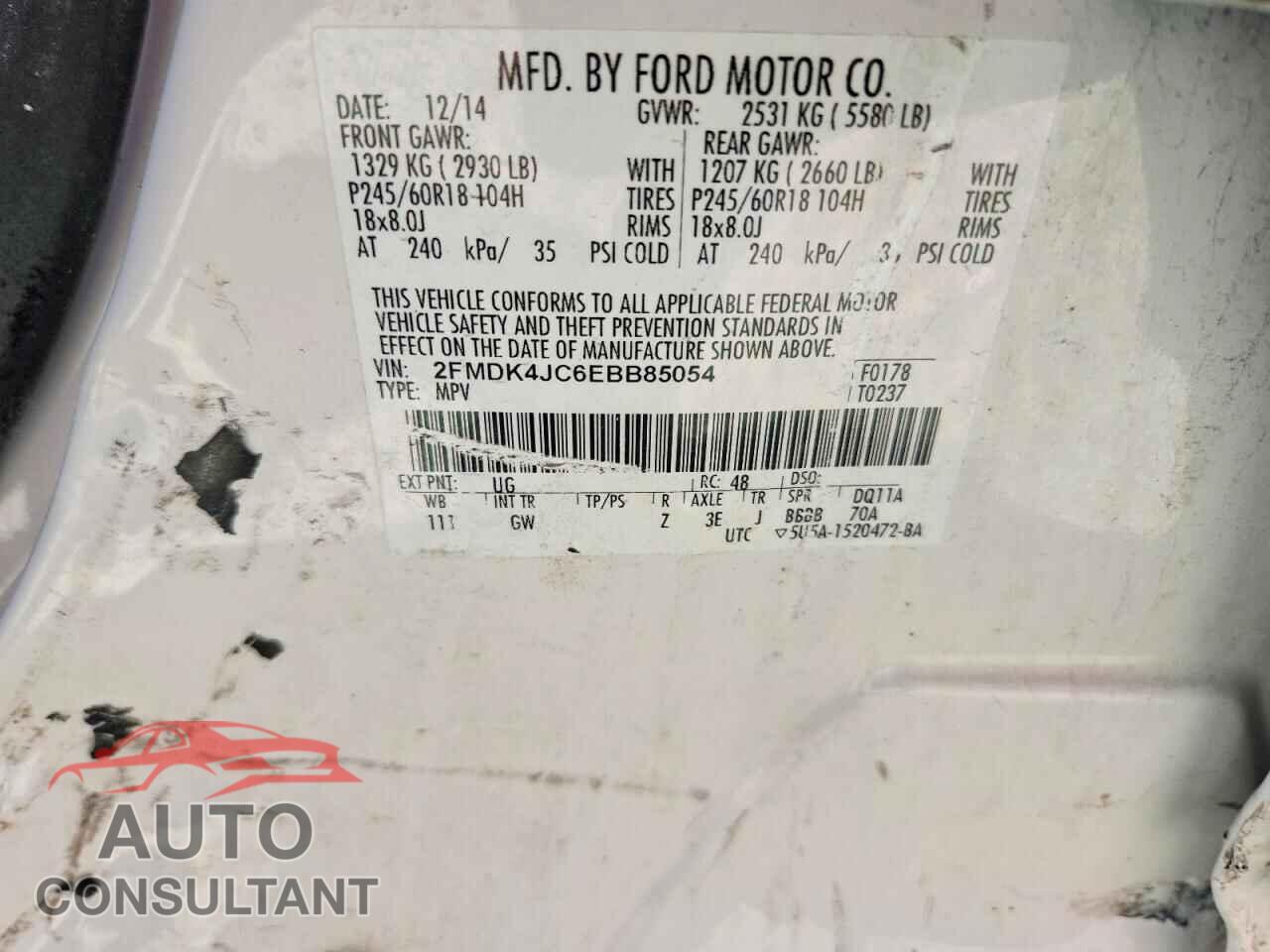 FORD EDGE 2014 - 2FMDK4JC6EBB85054