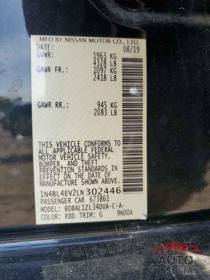 NISSAN ALTIMA 2020 - 1N4BL4EV2LN302446