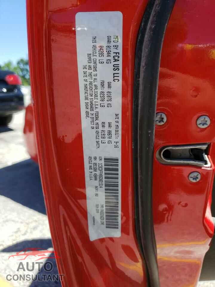 DODGE DART 2016 - 1C3CDFFA9GD821514