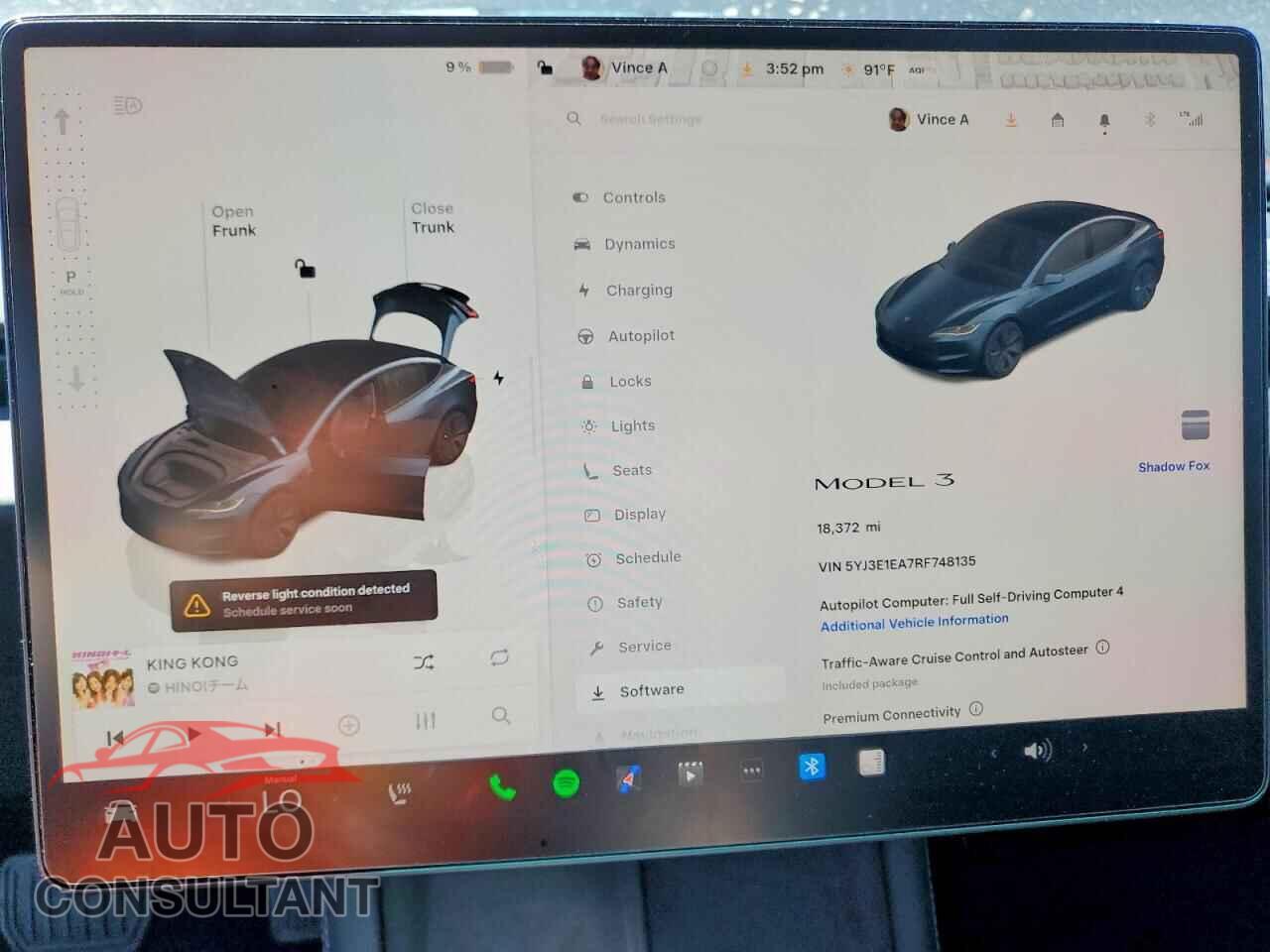 TESLA MODEL 3 2024 - 5YJ3E1EA7RF748135