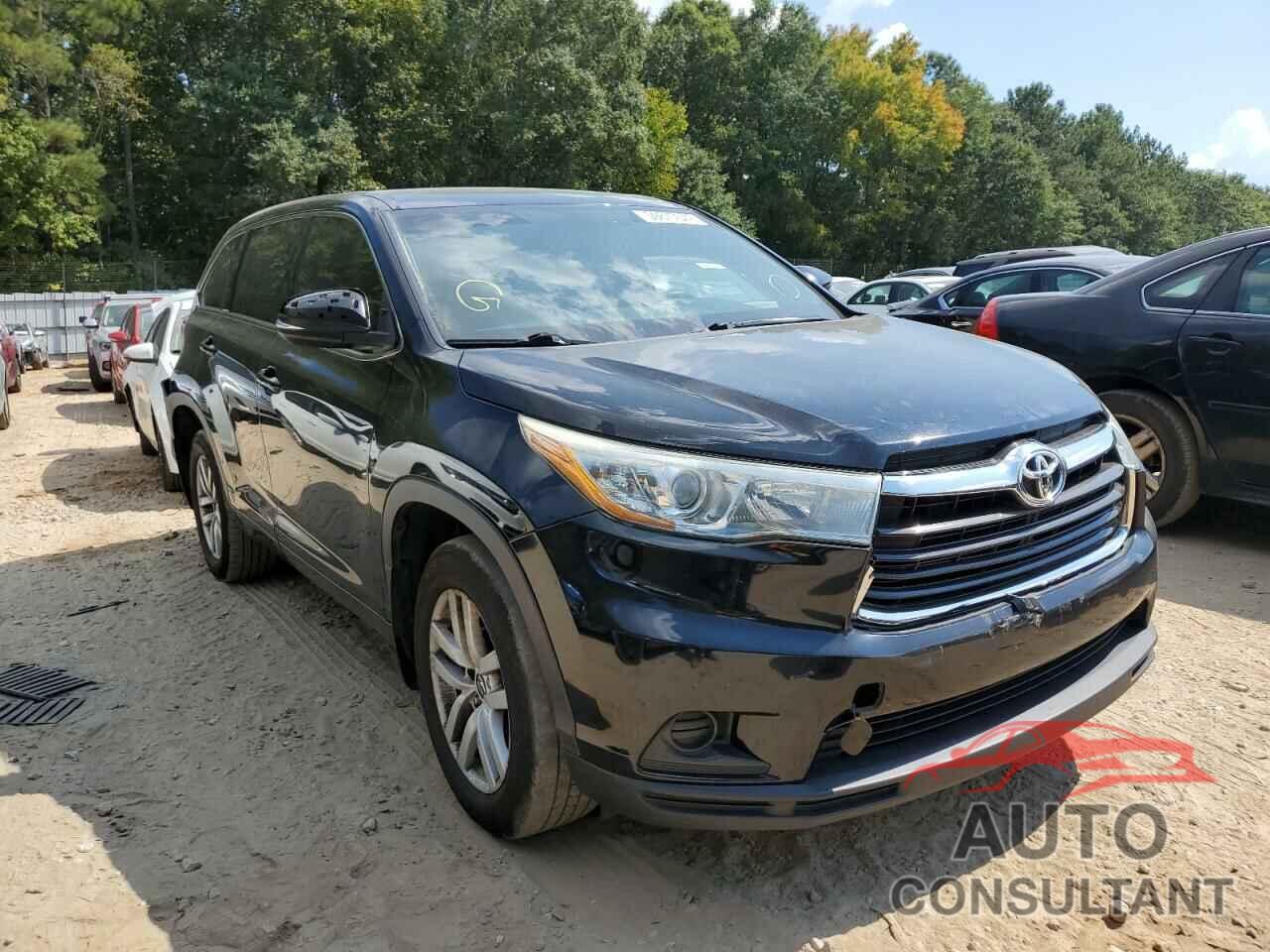 TOYOTA HIGHLANDER 2016 - 5TDZARFH6GS017222