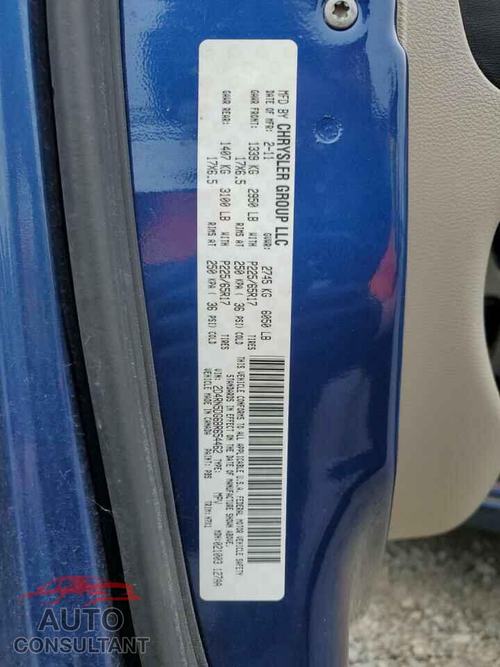 DODGE CARAVAN 2011 - 2D4RN5DG6BR654462