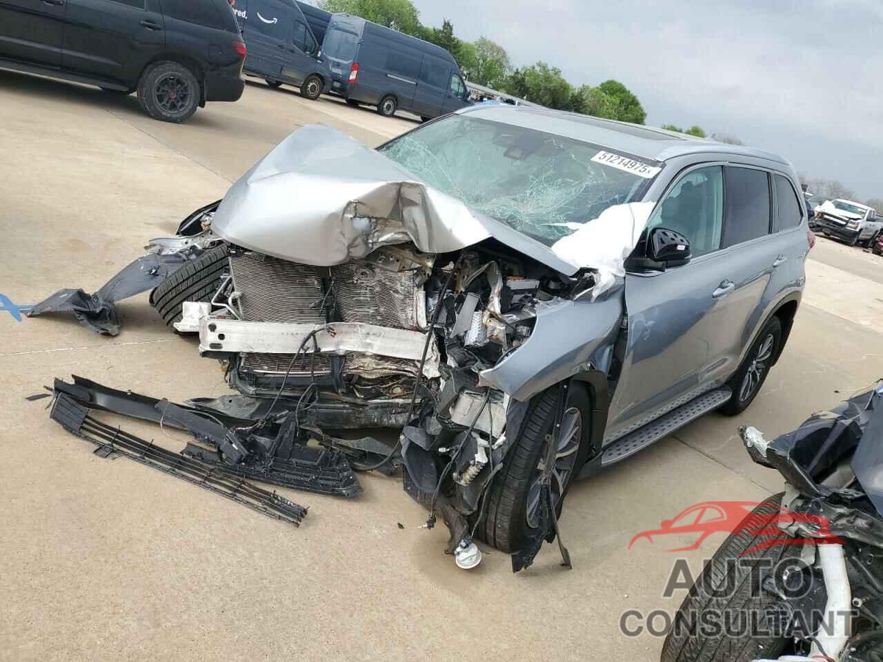TOYOTA HIGHLANDER 2018 - 5TDKZRFH9JS280273