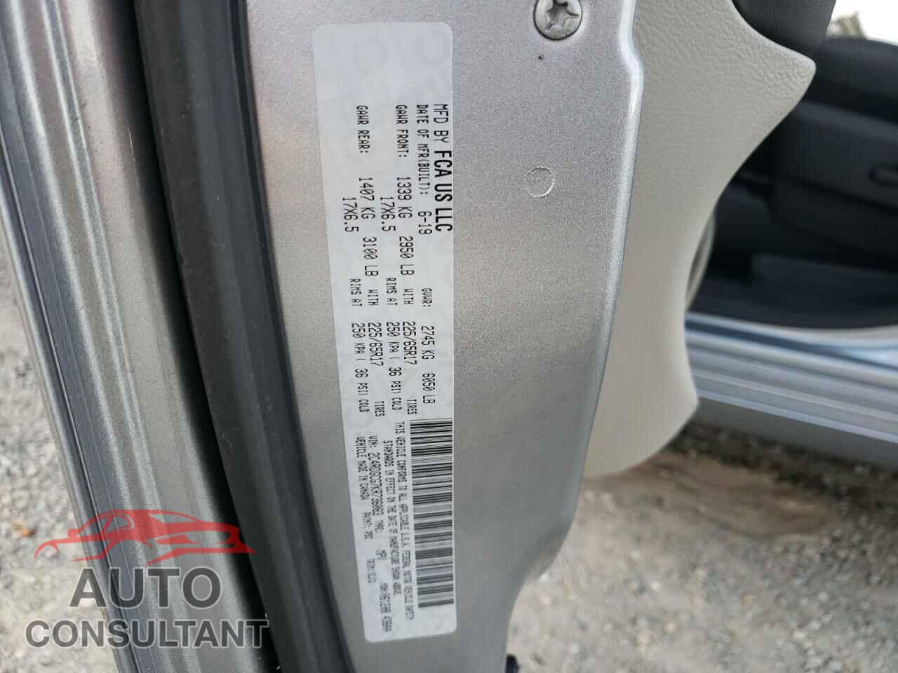 DODGE CARAVAN 2019 - 2C4RDGCG7KR736083