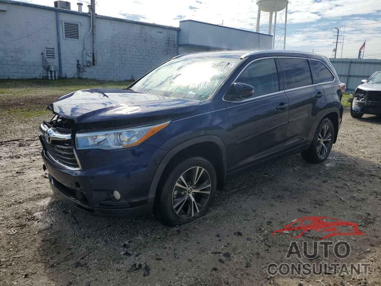 TOYOTA HIGHLANDER 2016 - 5TDJKRFH3GS229070