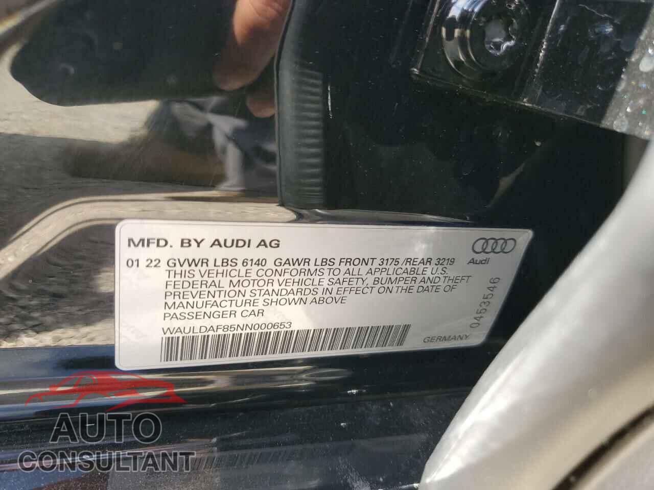 AUDI A8 2022 - WAULDAF85NN000653