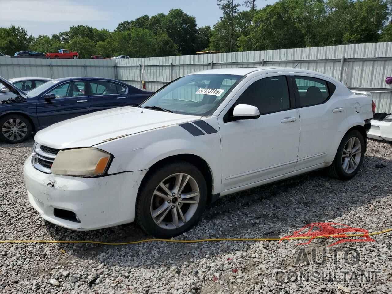 DODGE AVENGER 2012 - 1C3CDZEG9CN258721