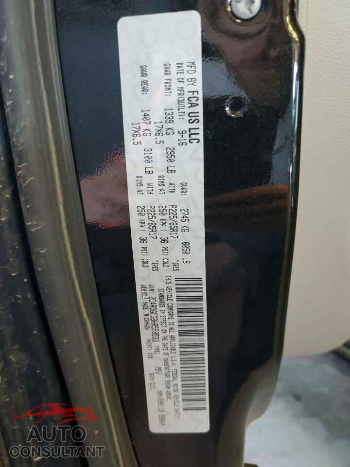 DODGE CARAVAN 2017 - 2C4RDGCG8HR558533