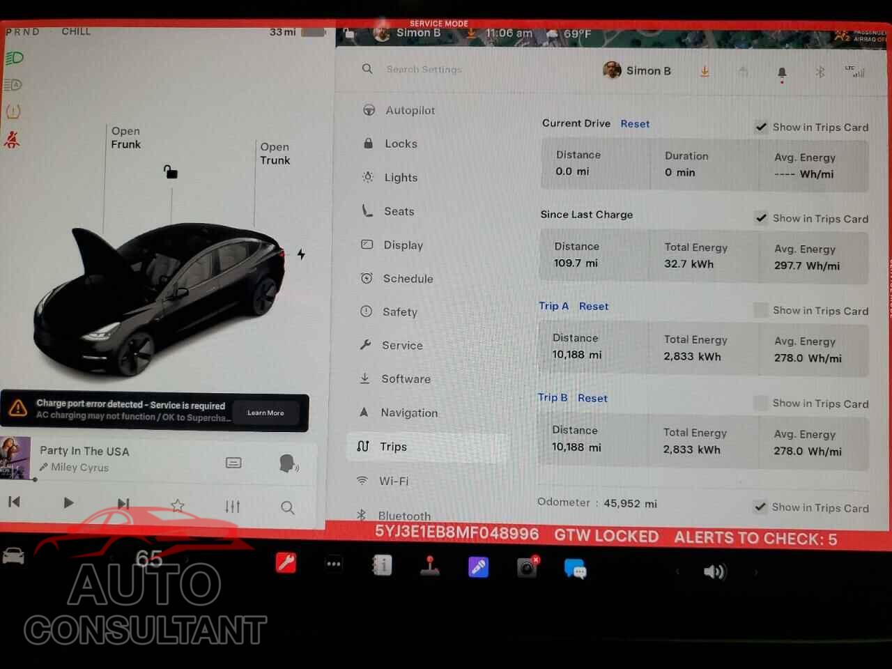 TESLA MODEL 3 2021 - 5YJ3E1EB8MF048996