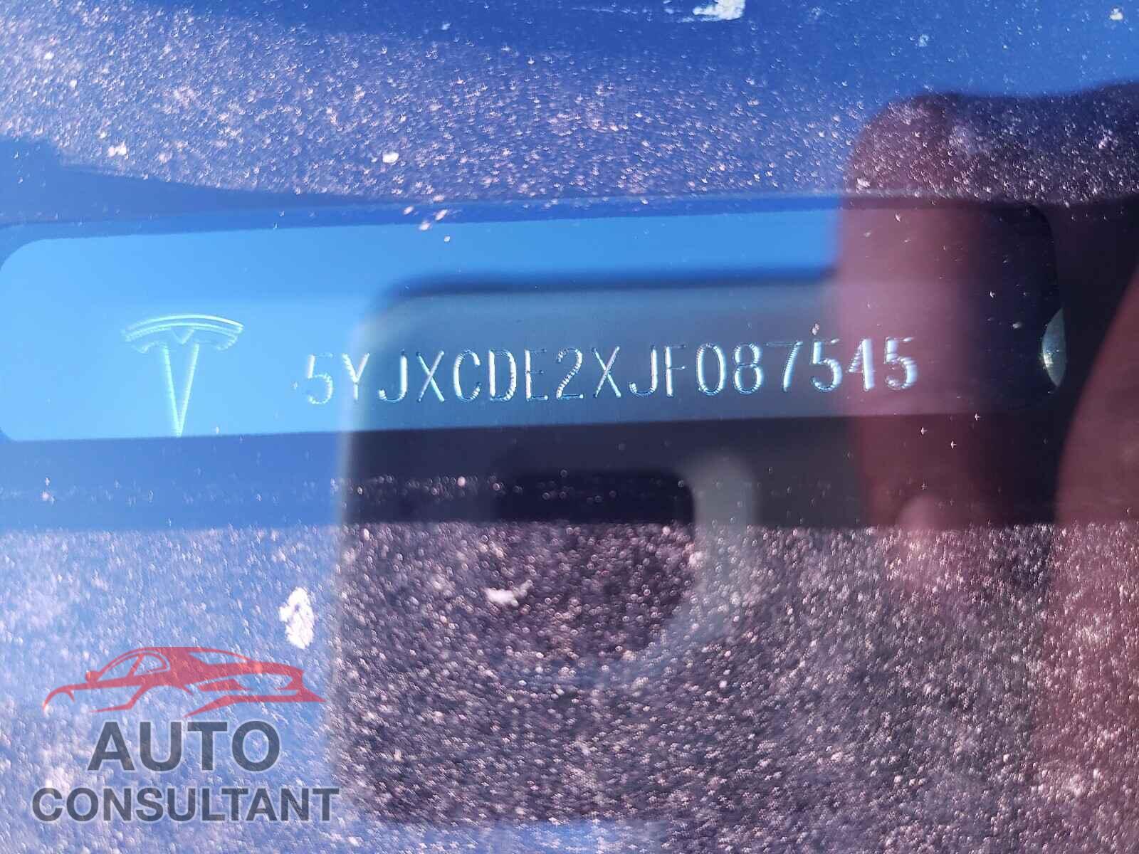 TESLA MODEL X 2018 - 5YJXCDE2XJF087545