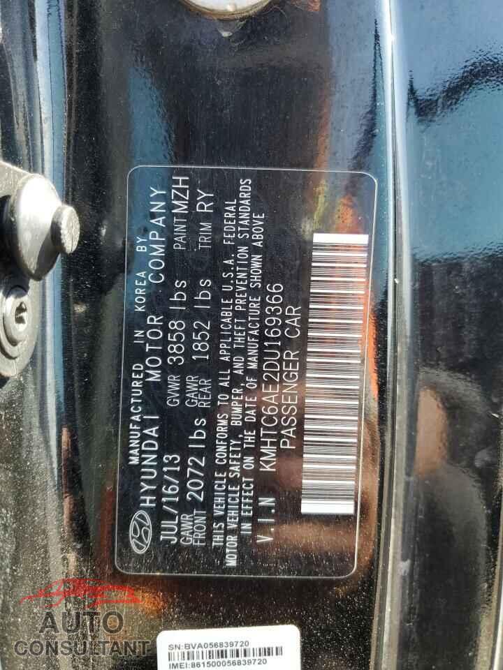HYUNDAI VELOSTER 2013 - KMHTC6AE2DU169366