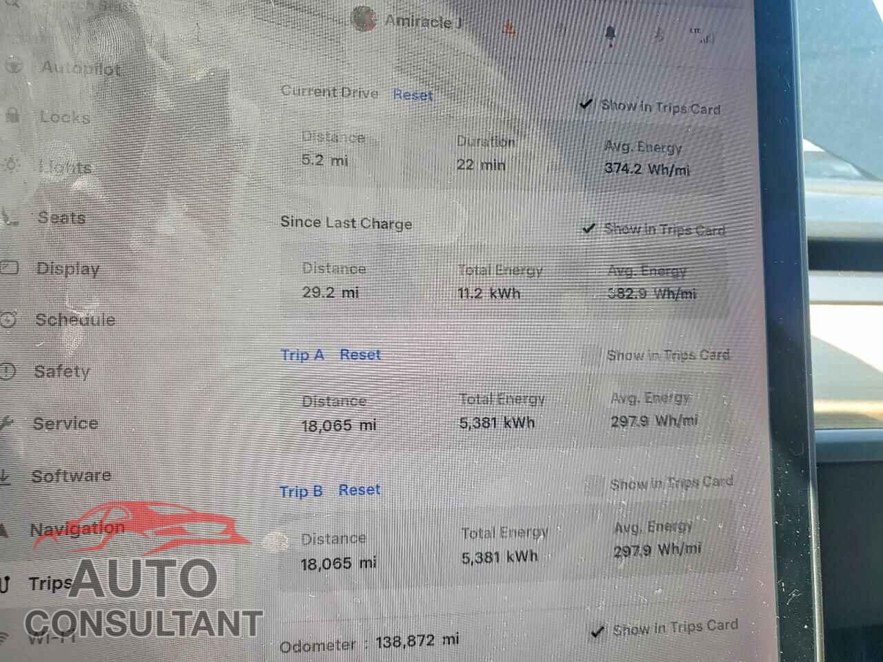 TESLA MODEL 3 2018 - 5YJ3E1EAXJF033709
