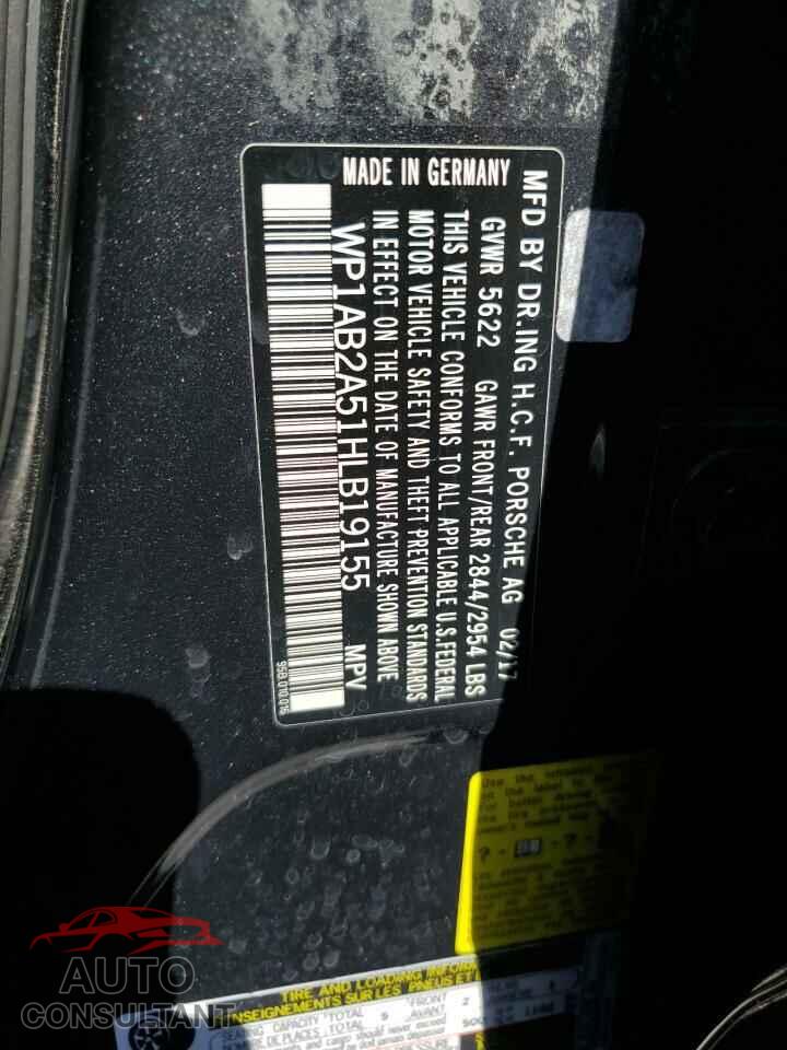 PORSCHE MACAN 2017 - WP1AB2A51HLB19155