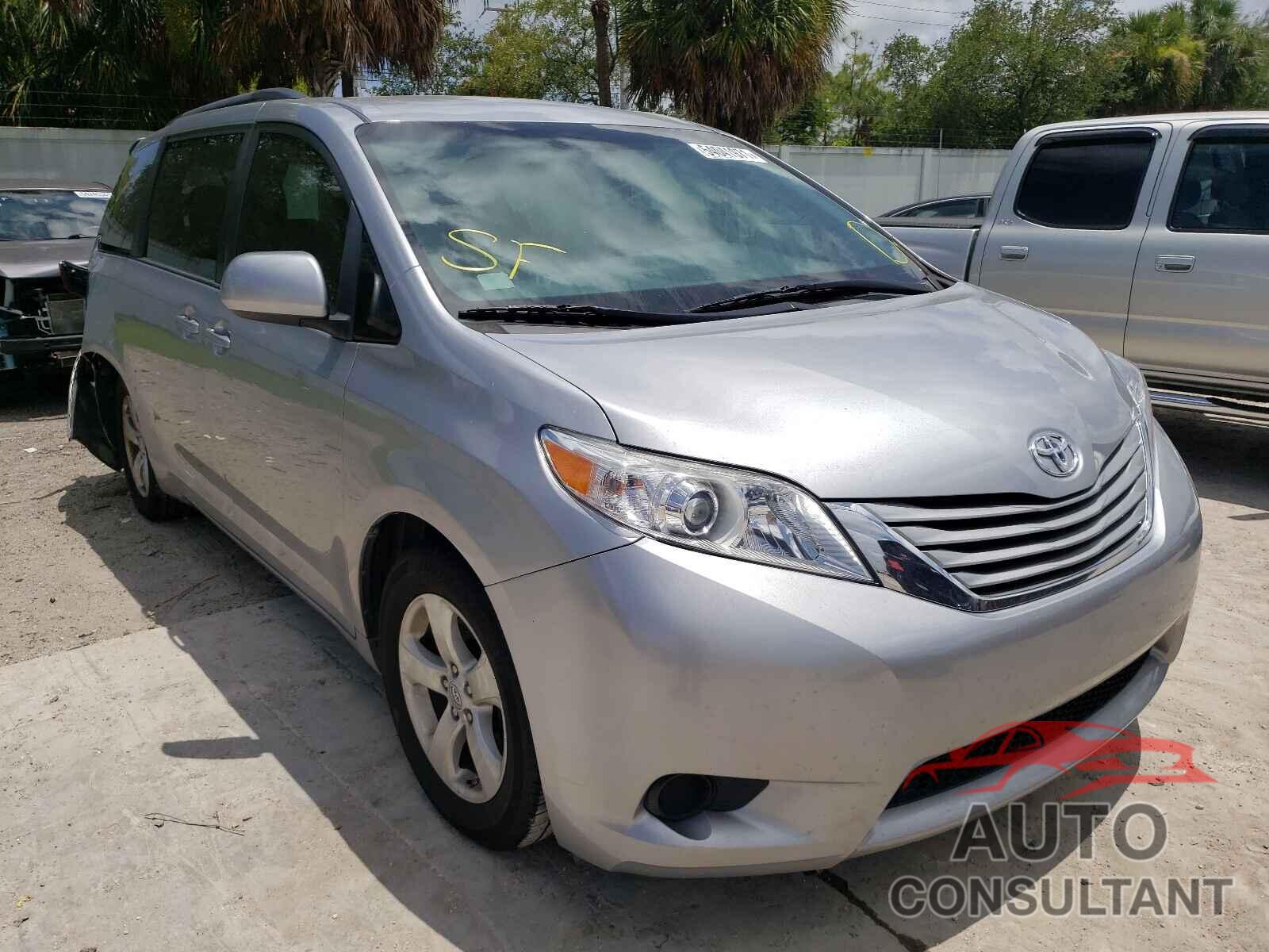 TOYOTA SIENNA 2017 - 5TDKZ3DC8HS889837