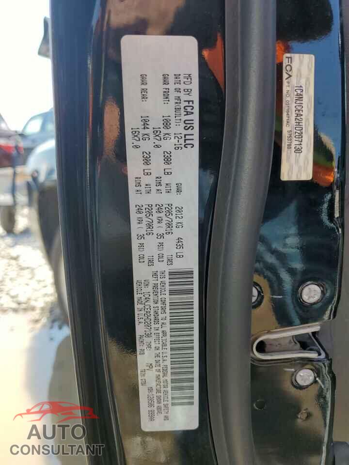 JEEP COMPASS 2017 - 1C4NJCEA2HD207130