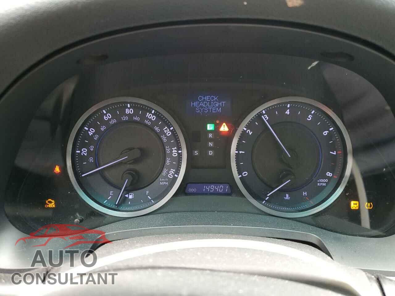LEXUS IS 2011 - JTHBF5C24B5144480