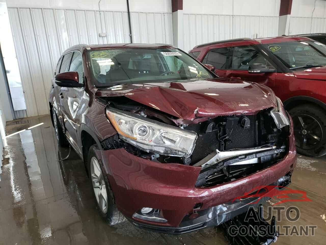 TOYOTA HIGHLANDER 2016 - 5TDDKRFH3GS248327