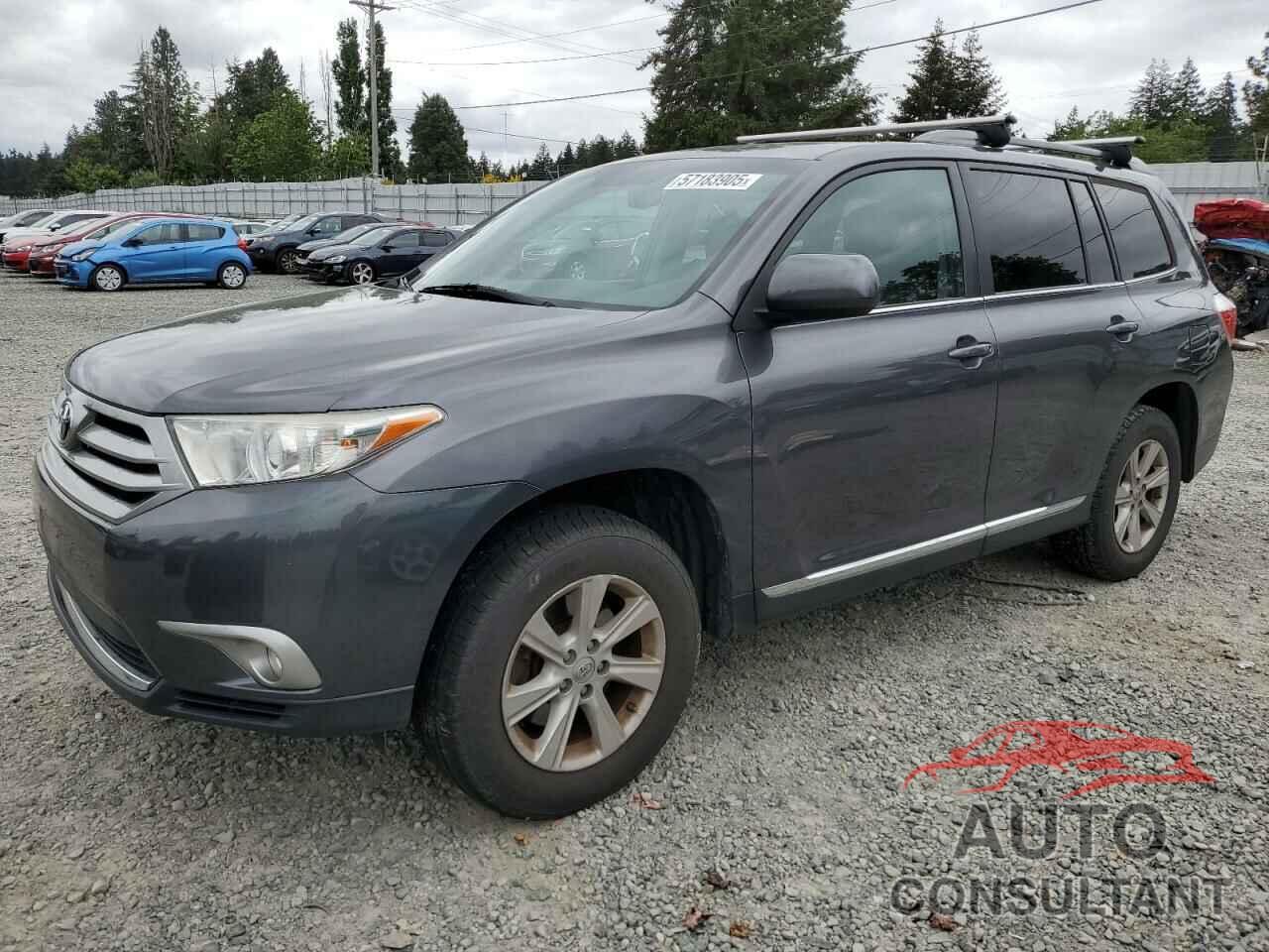 TOYOTA HIGHLANDER 2013 - 5TDBK3EH9DS277414