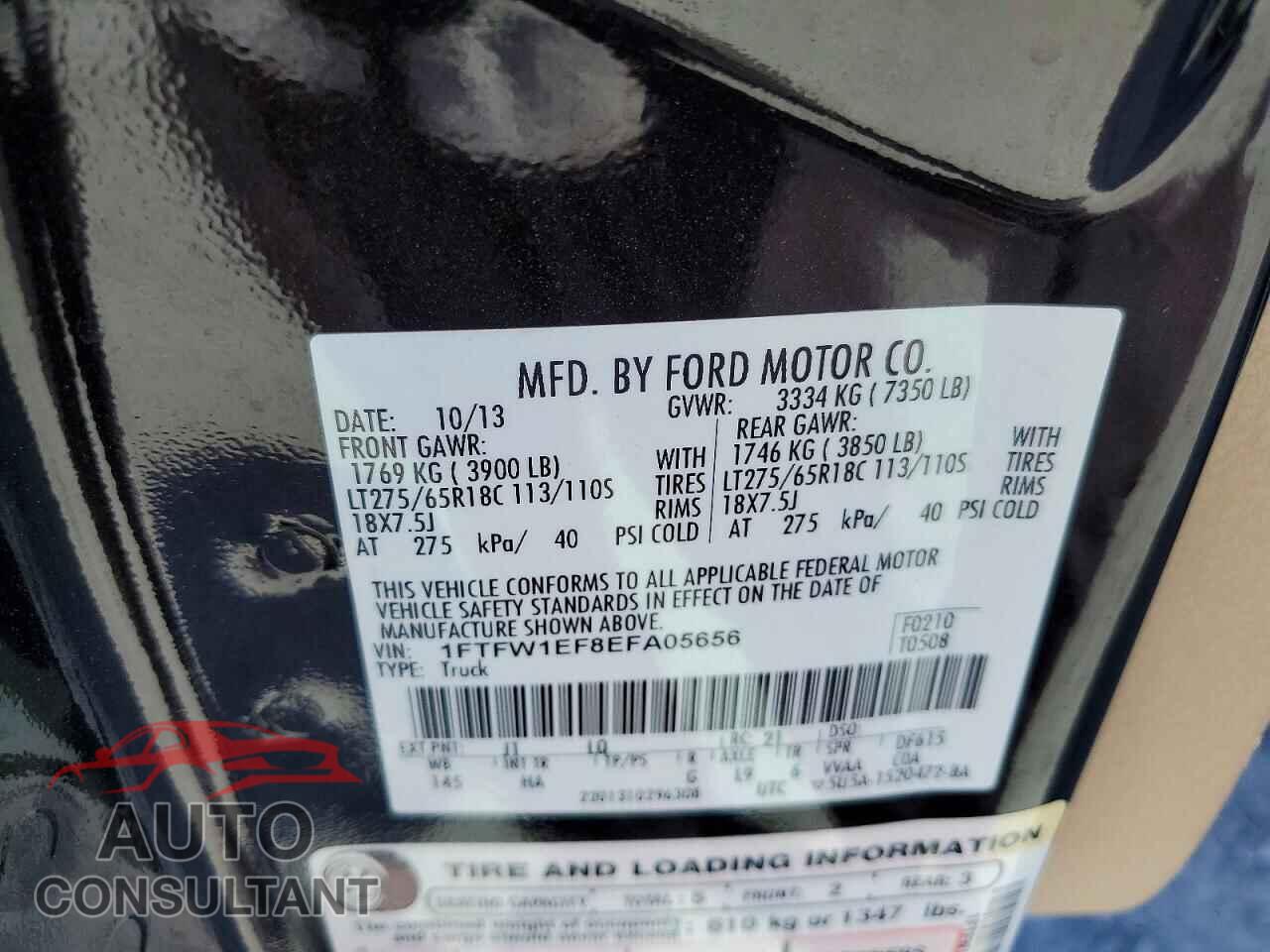 FORD F150 2014 - 1FTFW1EF8EFA05656